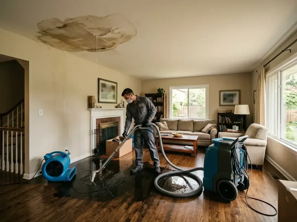 attic-pipe-burst-ceiling-drip-008 — frequently asked questions, Water Damage Restoration & Carpet Care in Saukville, WI